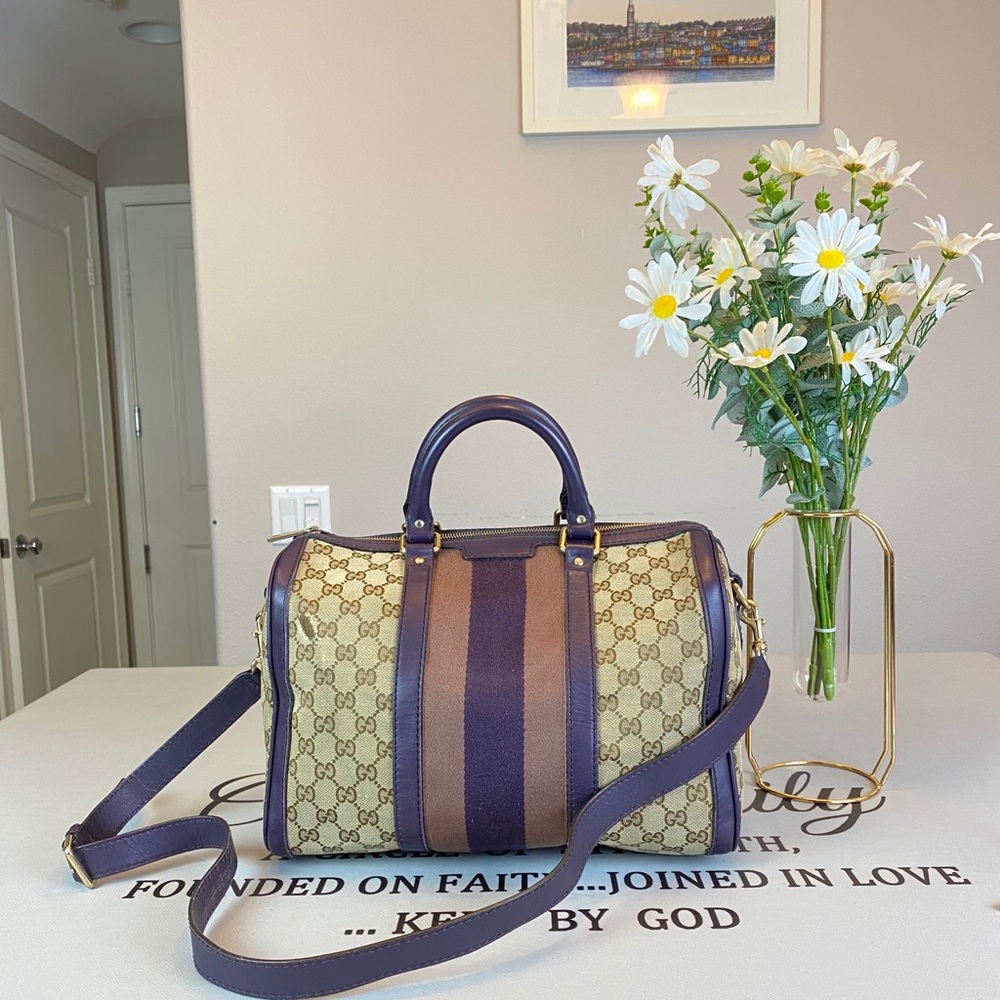 Gucci GG Logo Supreme Boston Bag Shoulder Bag